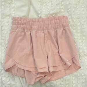 Calia Pink Athletic Shorts with Elastic Waistband and Ruffled Design Size XS